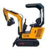DW-10A 850kg 7kw ev için en ucuz sarı mini ekskavatör