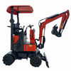 DW-120 1.2ton Tekerlek Pilot Joystick Hidrolik Mikro Ekskavatör Ev için