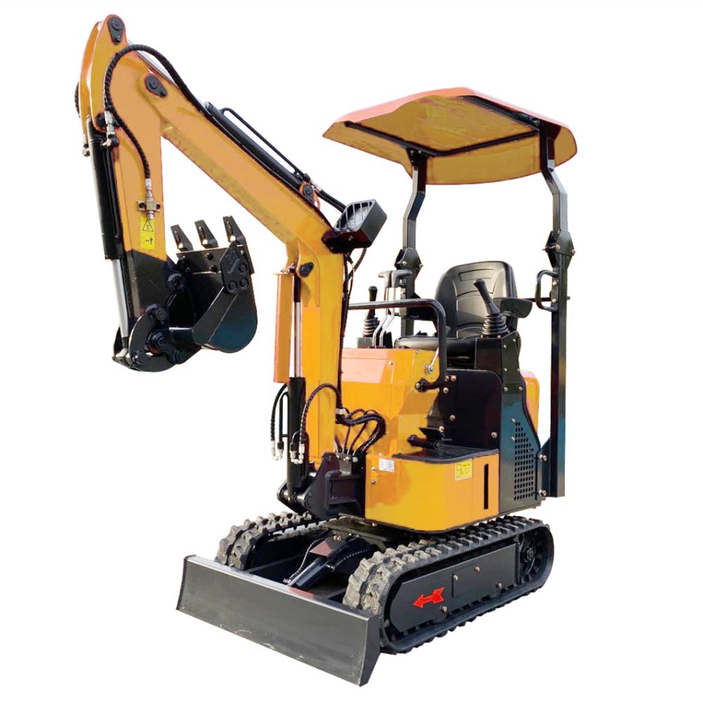 DW-15B 1.3ton Mød EPA Pilot Joystick Husholdningskompakt gravemaskine
