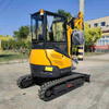 DW-30B 2.5ton Sıfır Kuyruk Güçlü Kauçuk Track Mini Excavator Tarım Arazileri