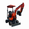 DW-120 1.2ton Tekerlek Pilot Joystick Hidrolik Mikro Ekskavatör Ev için