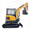 DW-40 Crawler Mini Excavator 4 Ton Hot Sale CE Pilot System Farm Garden Construction Machine