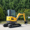 DW-26S 2700 kg Zero-Tail Swing med hjälprörskompakt grävmaskin