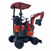 DW-120 1.2ton Tekerlek Pilot Joystick Hidrolik Mikro Ekskavatör Ev için