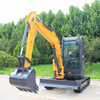 DW-36S 3800 kg Boom Swing foldbar blad mini gravemaskine til vej