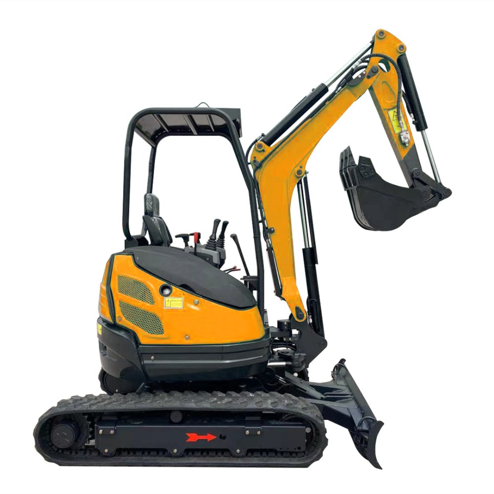 DW-30B 2.5ton Sıfır Kuyruk Güçlü Kauçuk Track Mini Excavator Tarım Arazileri