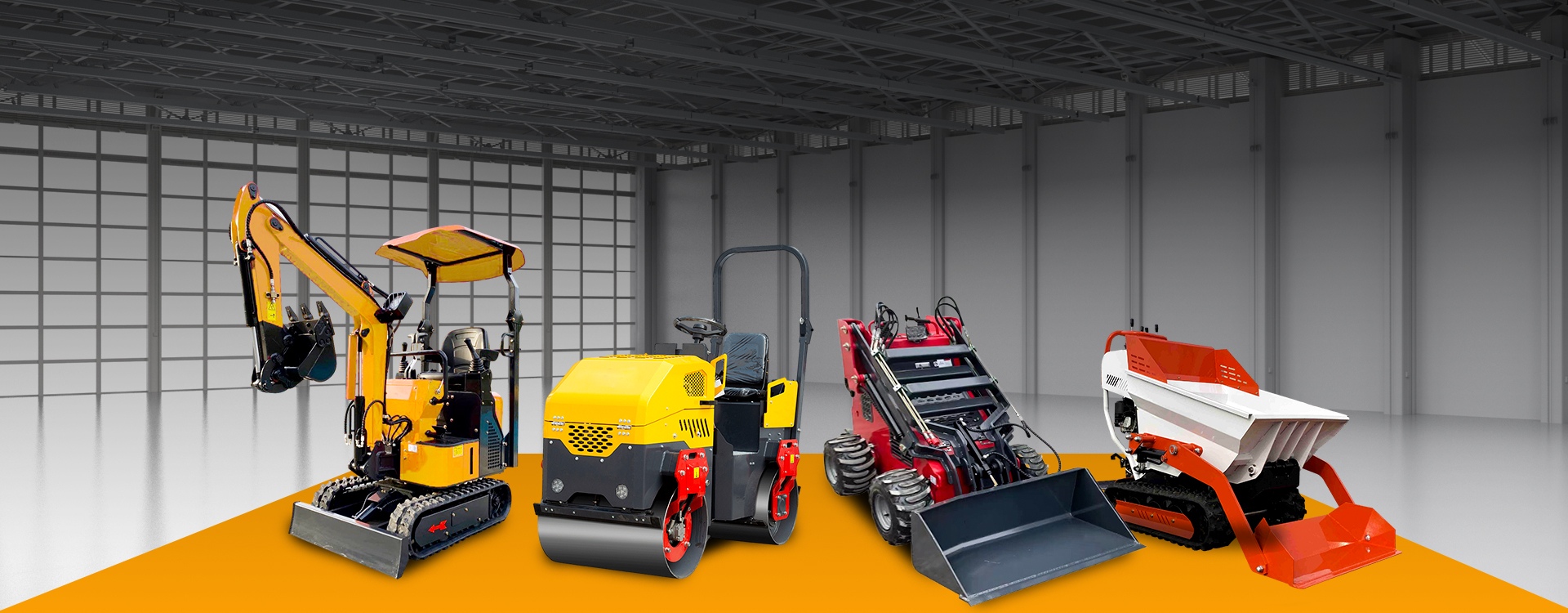 Dikkwell Profesyonel Üretici Banner - Mini Excavatörler, Yol Silindirleri ve Skid Steer Yükleyicileri