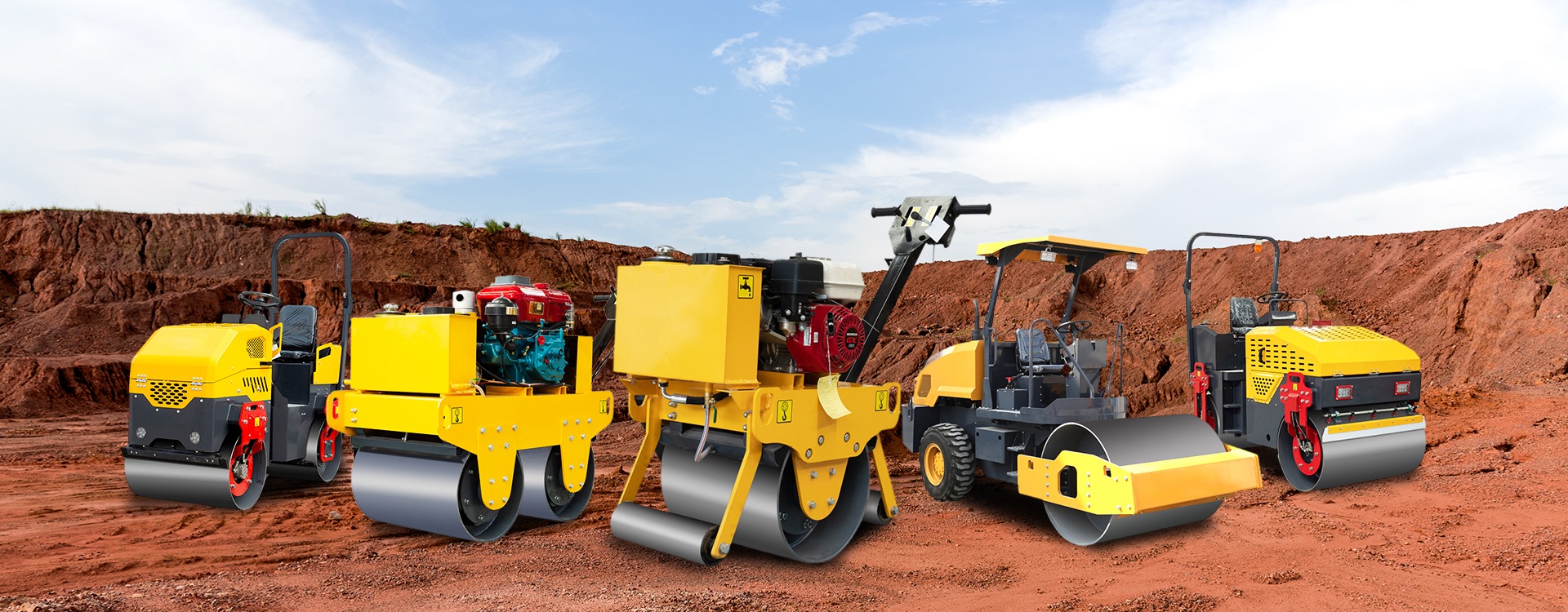 Dikkwell Road Roller Range Banner - 0.45T - 8ton Silindirler, Mükemmel Ürün ve Hizmet