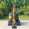 DW-26S 2700 kg Zero-Tail Swing med hjälprörskompakt grävmaskin