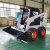 HJ60 45KW 2.8ton Tekerlek Skid Steer Yükleyicisi Nominal Yükle 850kg