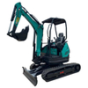 DW-30B 2.5ton Sıfır Kuyruk Güçlü Kauçuk Track Mini Excavator Tarım Arazileri