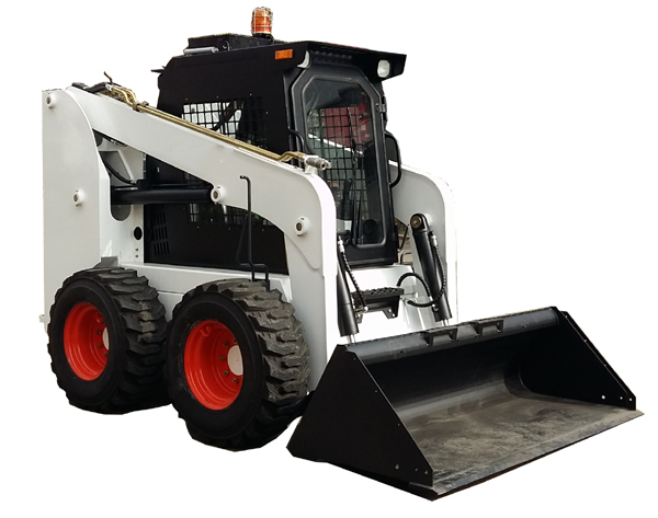 HJ100 3550kg 74kW Tekerlek Skid Steer Yükleyici Çiftliklerde ve Çiftliklerde Kullanılır