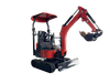 DW-15E 1500 kg Electric Li Battery Bucket Crawler Mindest Micro Mini Digger Excavator med hurtig kobling