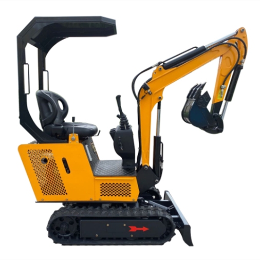 DW-10A 850kg 7kw ev için en ucuz sarı mini ekskavatör